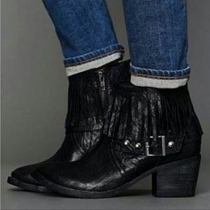 Free people fringe booties